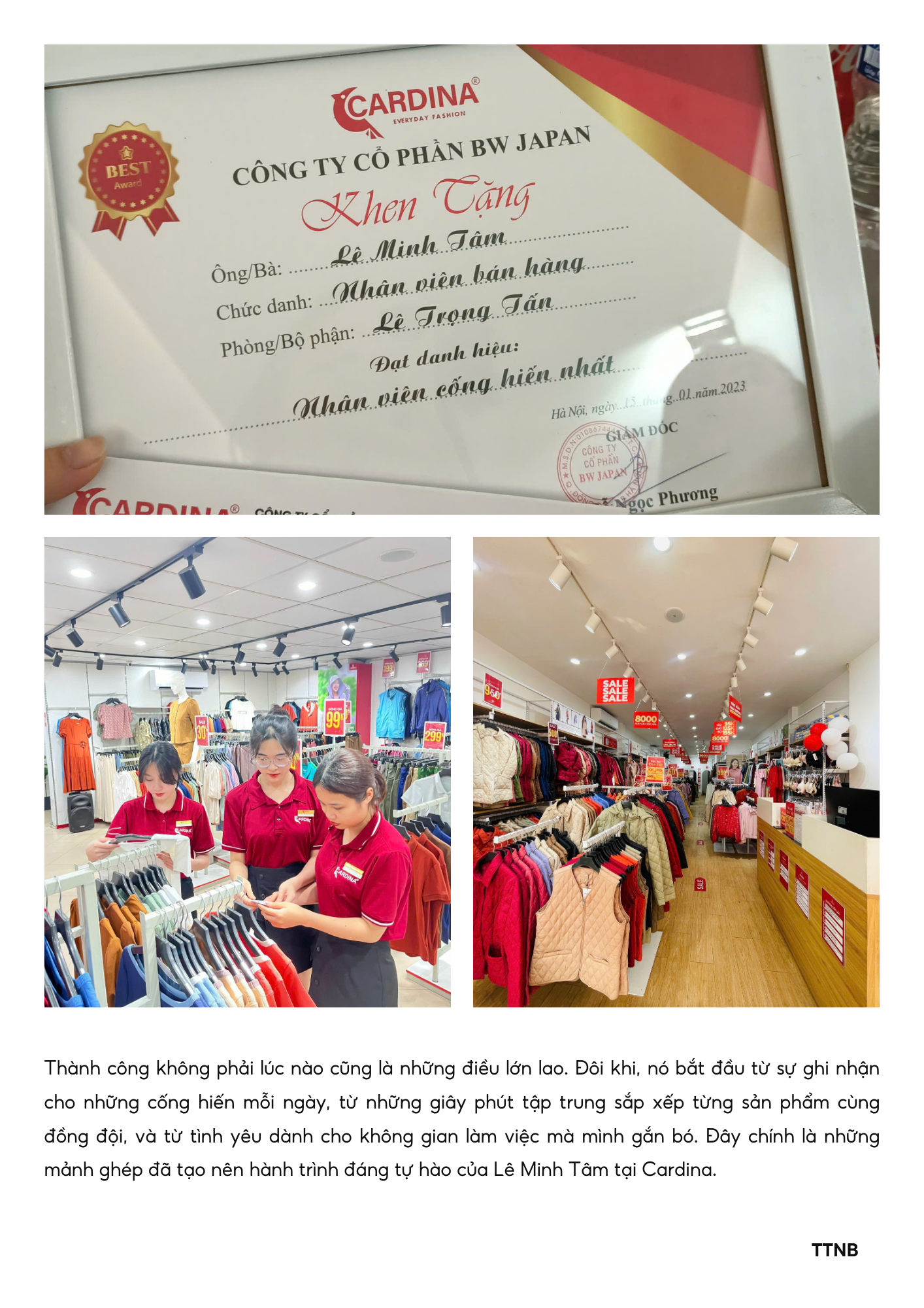 HÀNH TRÌNH TÔI LUYỆN BẢN LĨNH CỦA NỮ CHIẾN BINH CARDINA