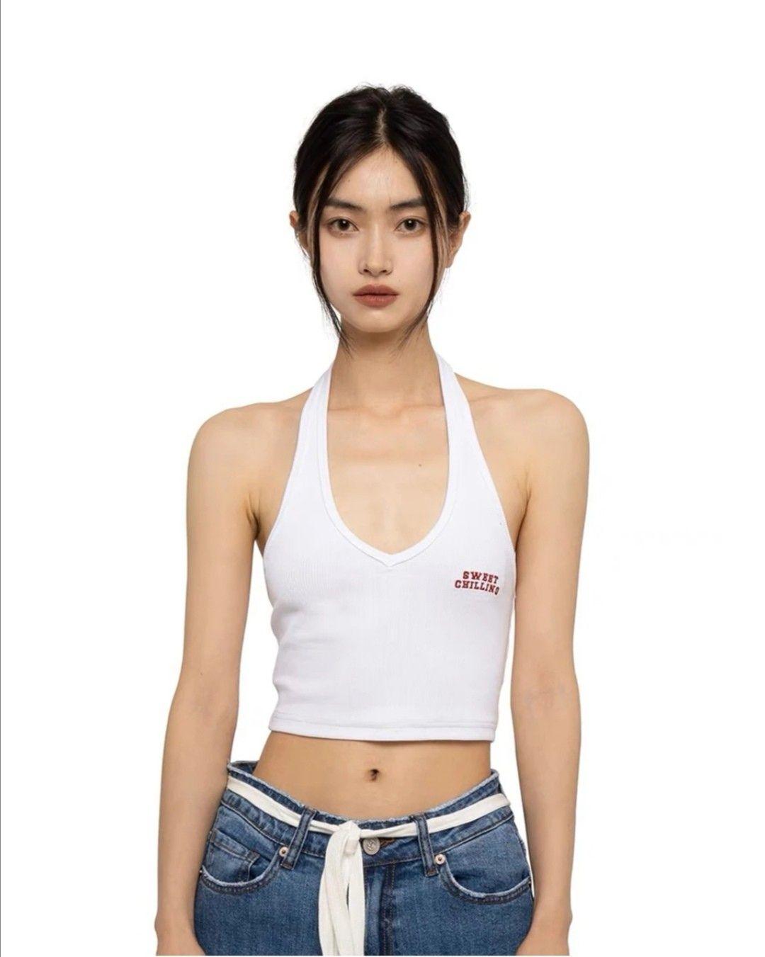 áo croptop mặc với quần gì