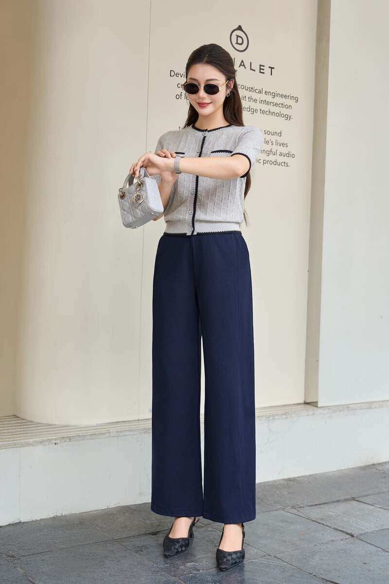 phối đồ với quần culottes ống rộng