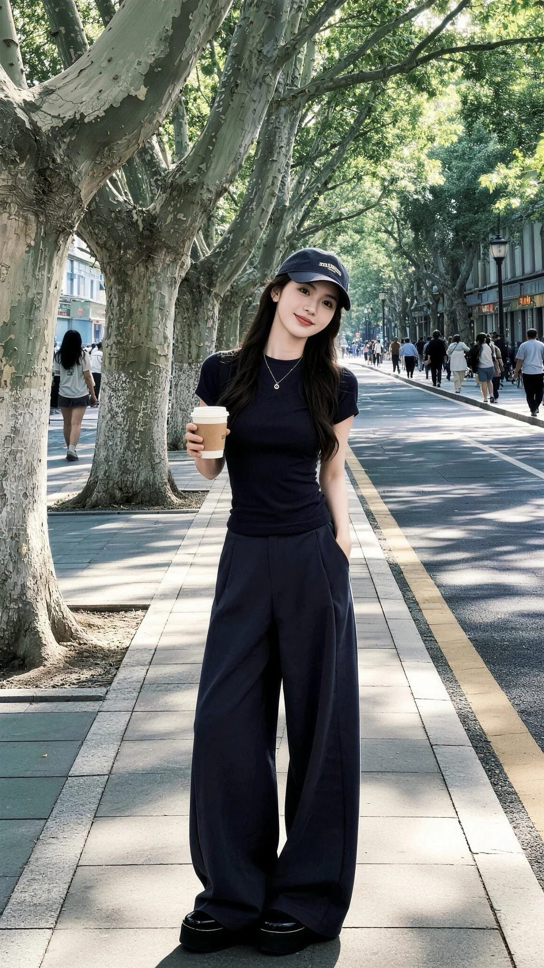 phối quần tây áo thun