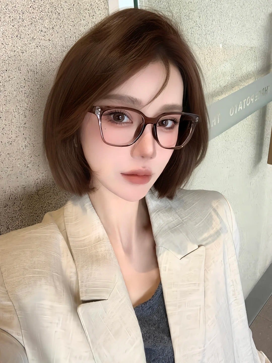 tóc ngắn đuôi bằng