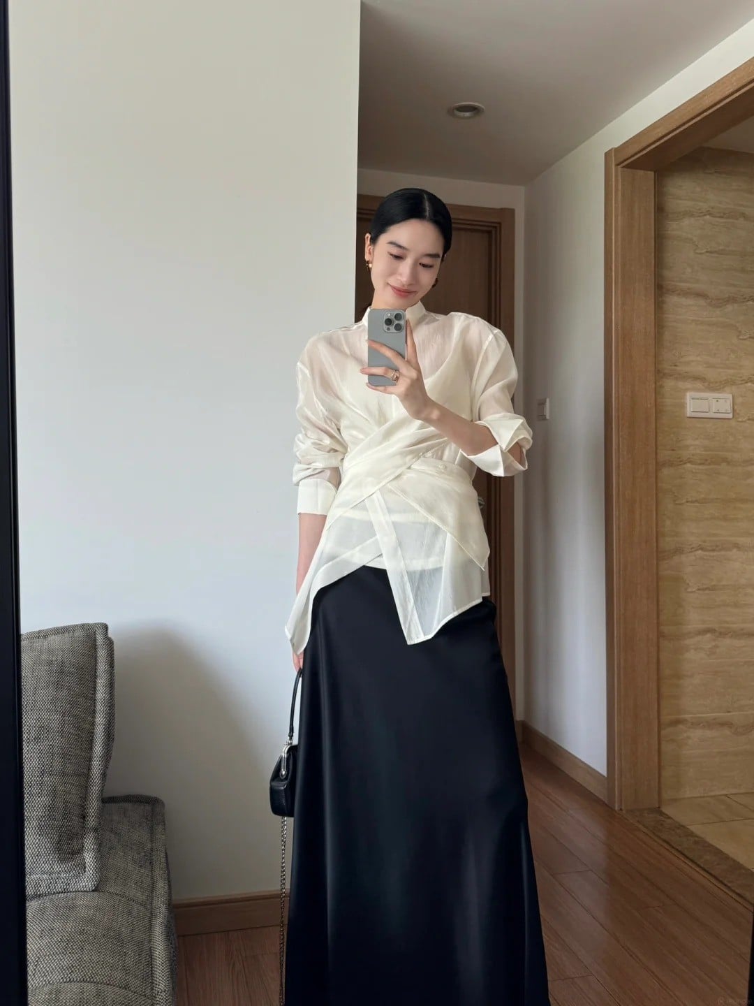 kiểu áo voan đẹp trẻ trung