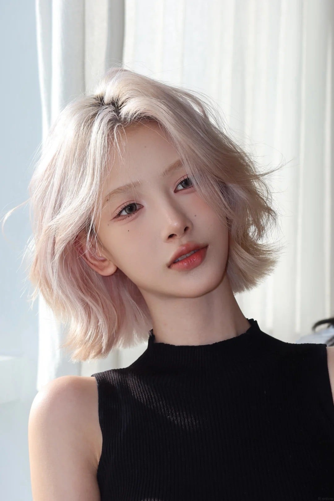 tóc ngắn đuôi bằng