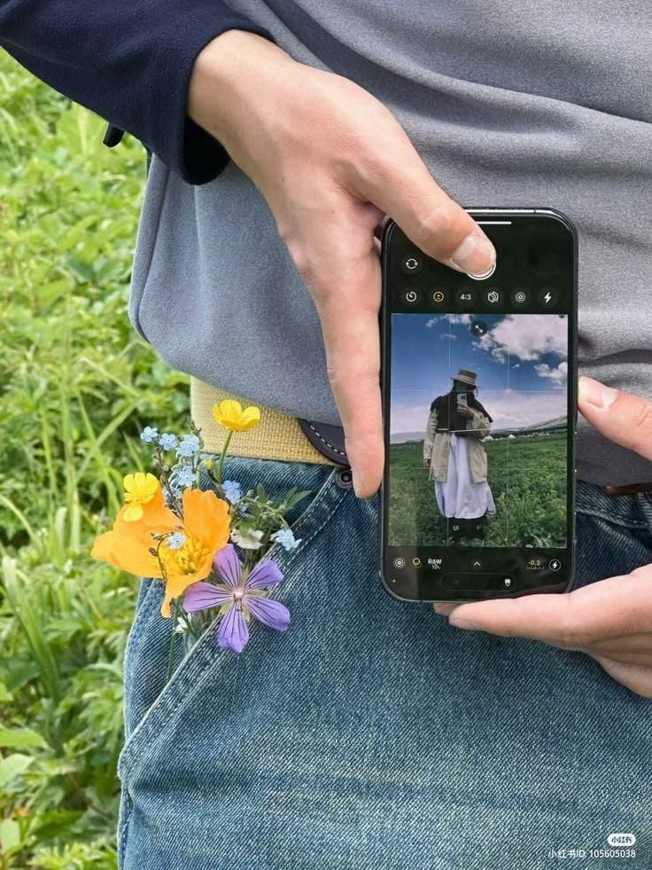 tạo dáng chụp ảnh ngoài trời
