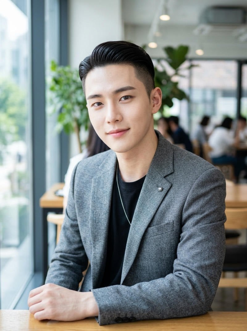 Two block vuốt ngược (Slicked Back)