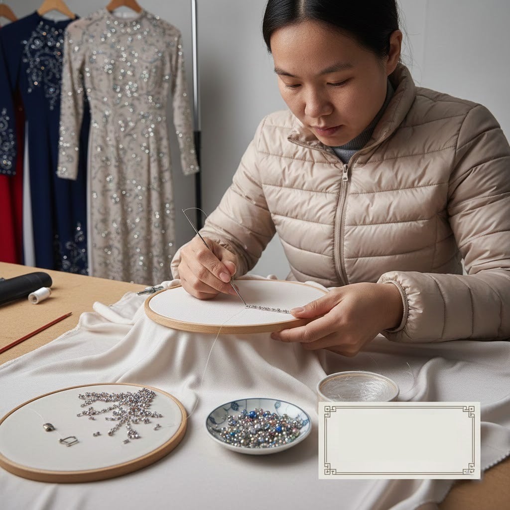 Kỹ thuật kết cườm và xử lý sau cùng để đảm bảo độ bền