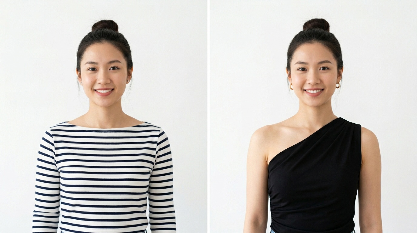 Thiết kế áo lệch vai phá cách