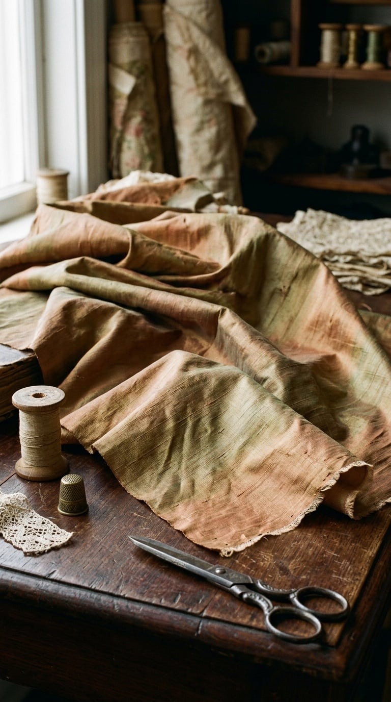 Vải Tafta Giả Cổ (Antique Taffeta)