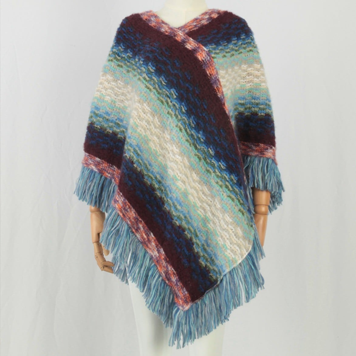 Áo khoác len kiểu khăn choàng