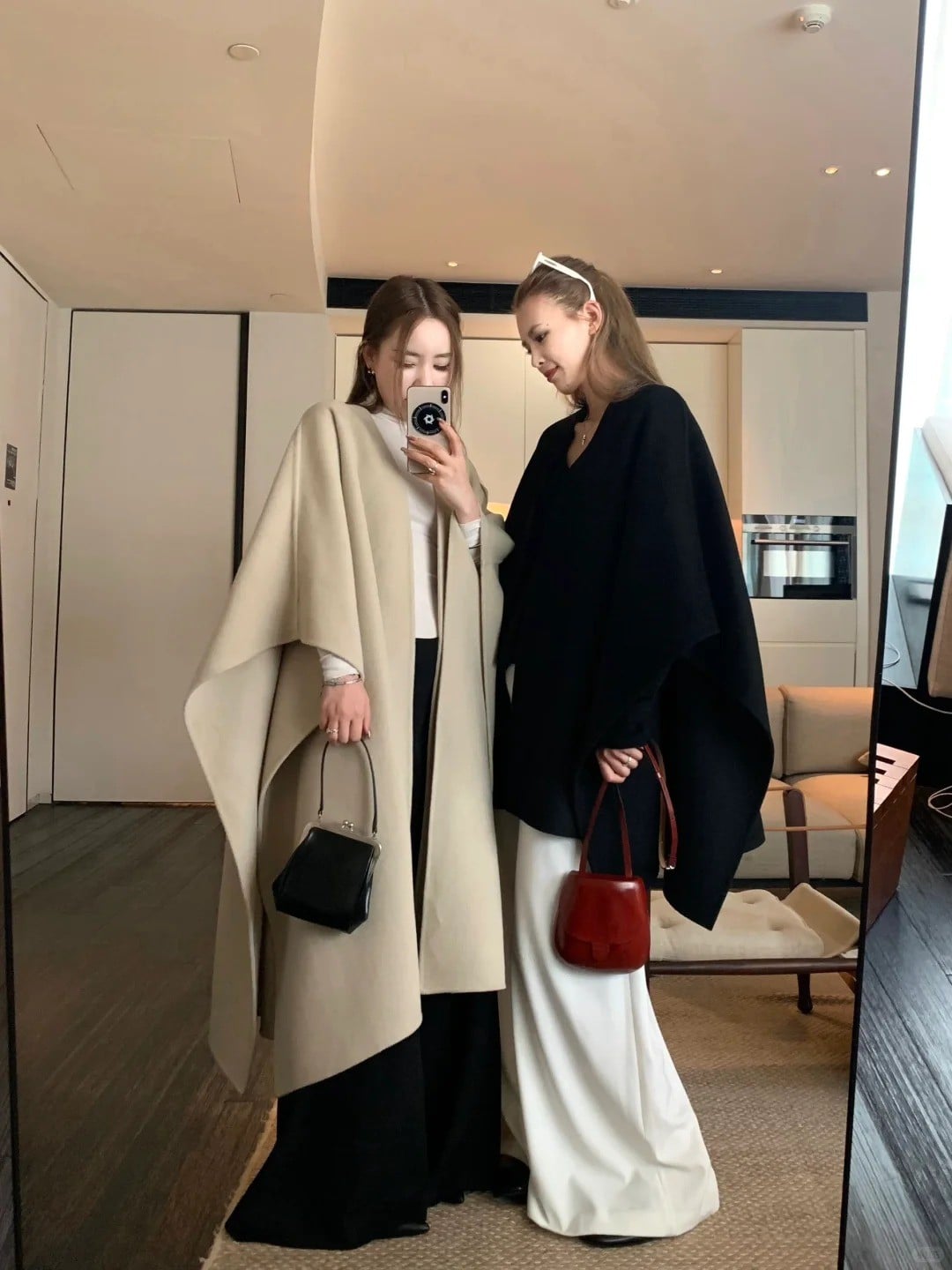 Áo choàng len dài