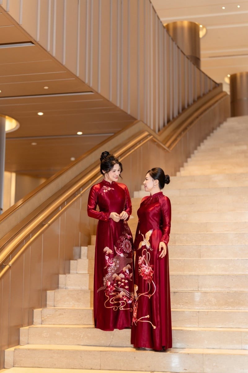 áo dài mẹ chú rể