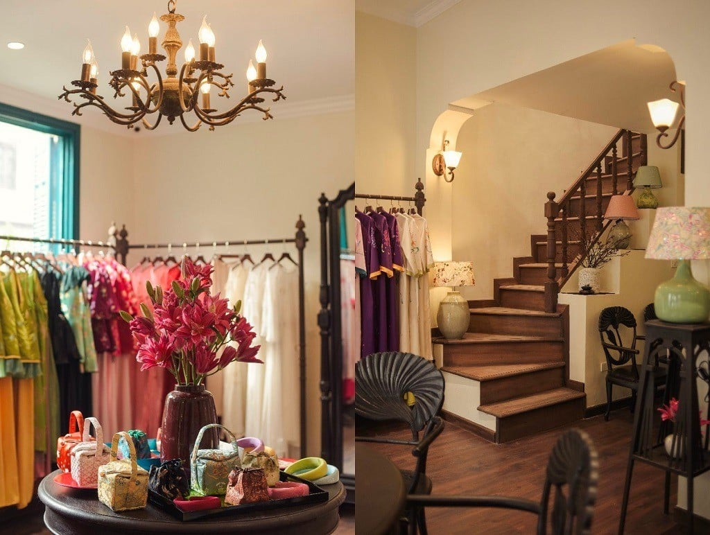 Mẫu áo dài đính đá/kết cườm nhẹ nhàng