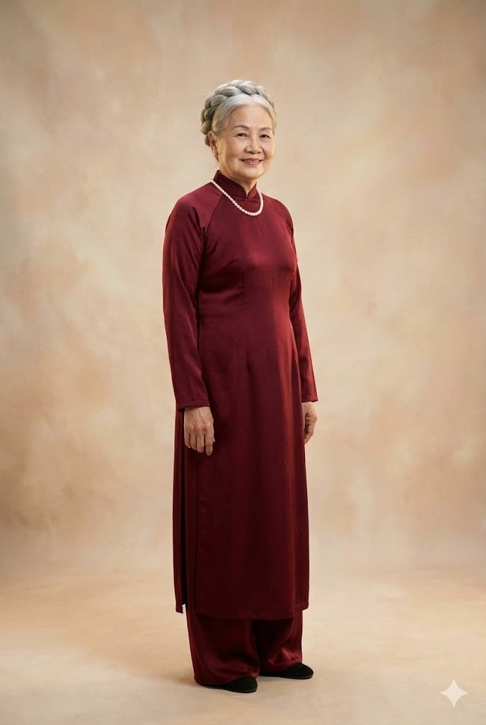 Mẫu áo dài lụa mềm mại