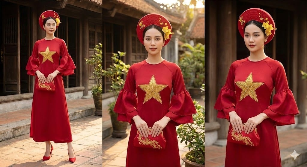 Mua áo dài cờ đỏ sao vàng ở đâu uy tín, chất lượng?