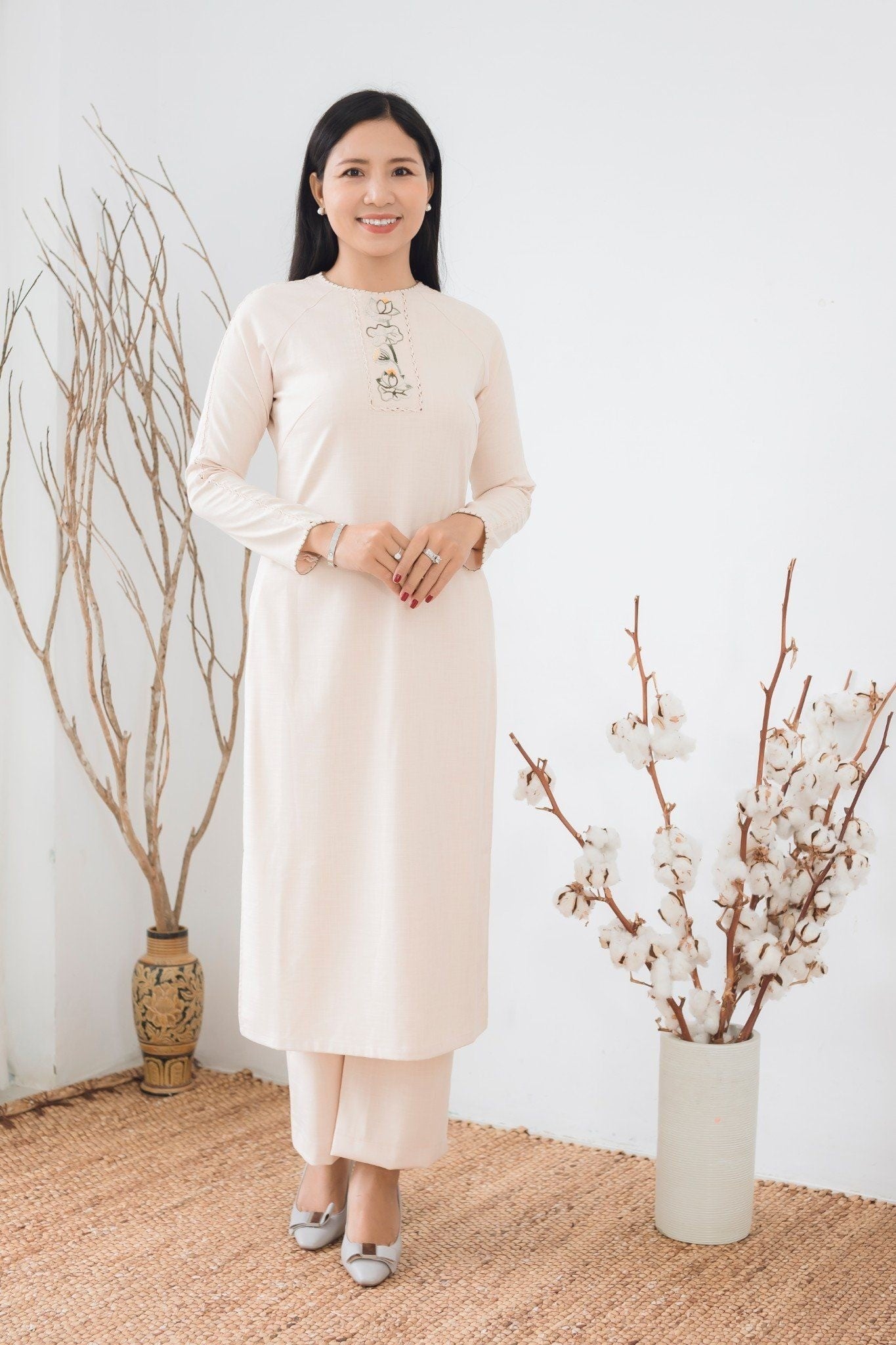 Áo Dài Linen Đẹp