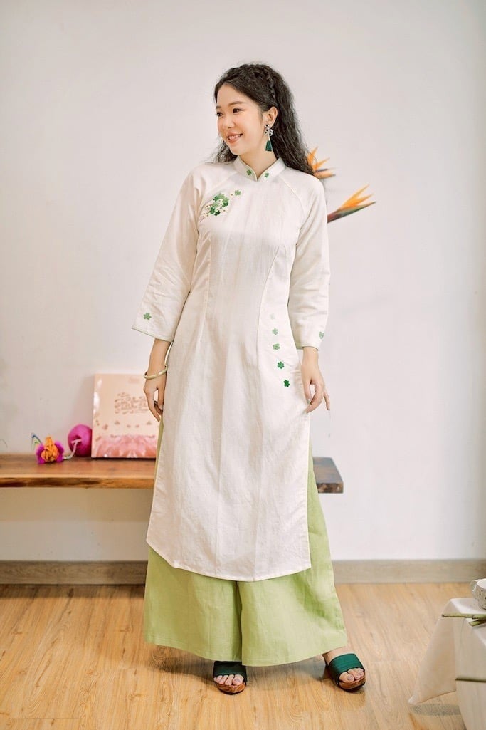 Áo Dài Linen Đẹp
