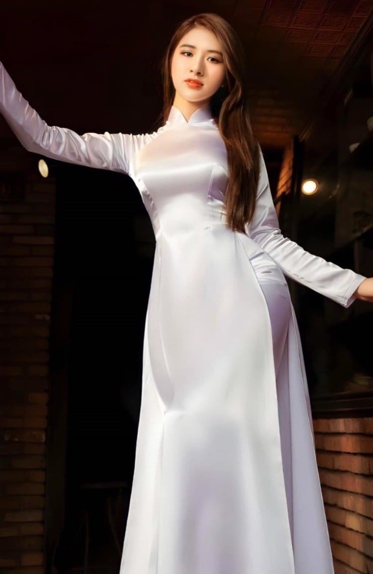 áo dài phi bóng đẹp