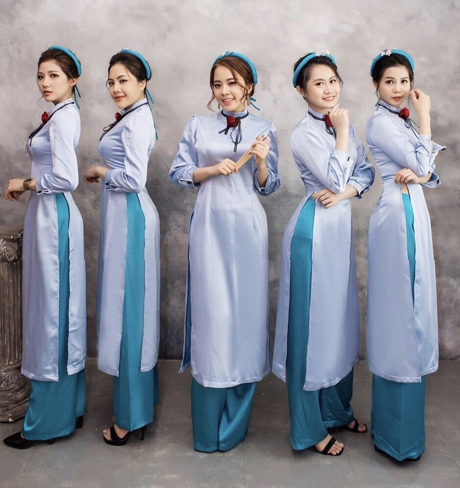 áo dài phi bóng đẹp