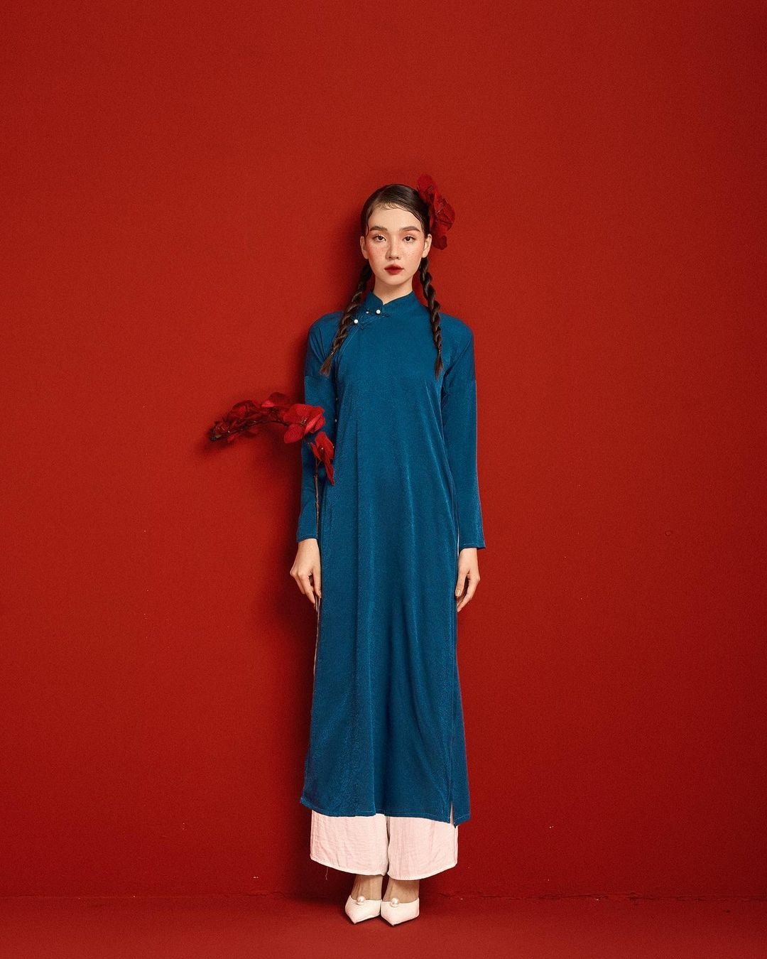 Nguyên tắc chọn áo dài suông tôn dáng, hợp người