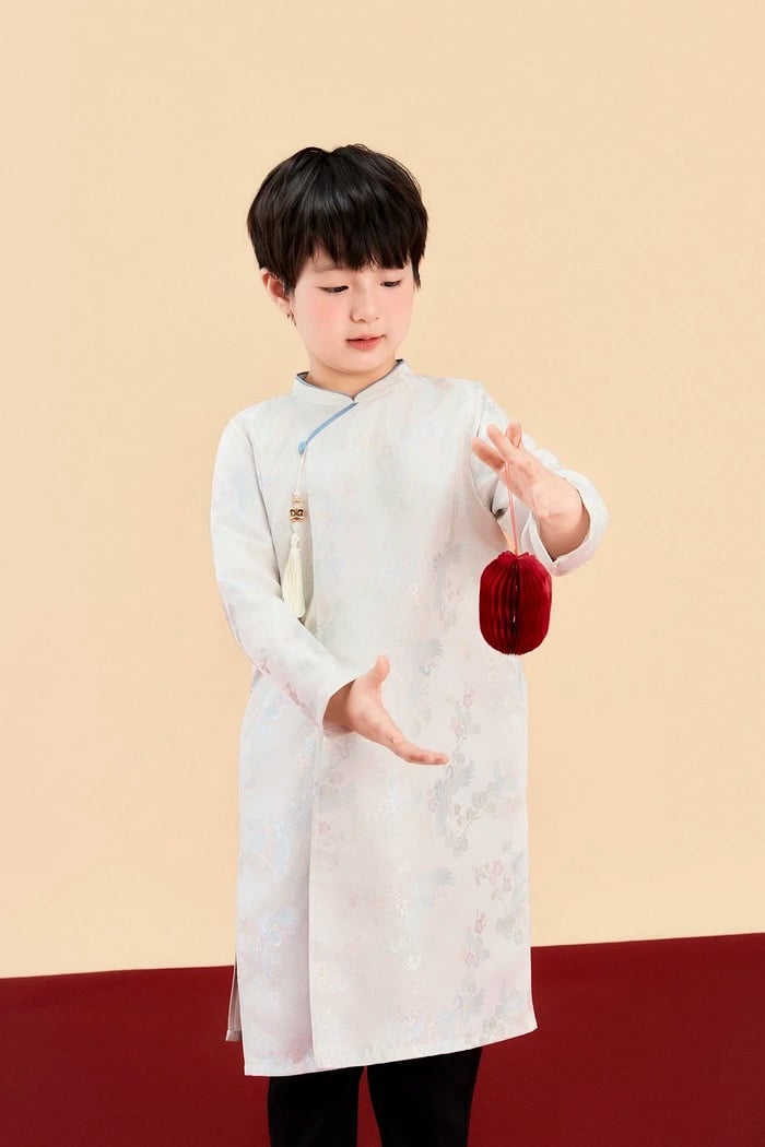 Mẫu áo dài tết cho bé trai 2026