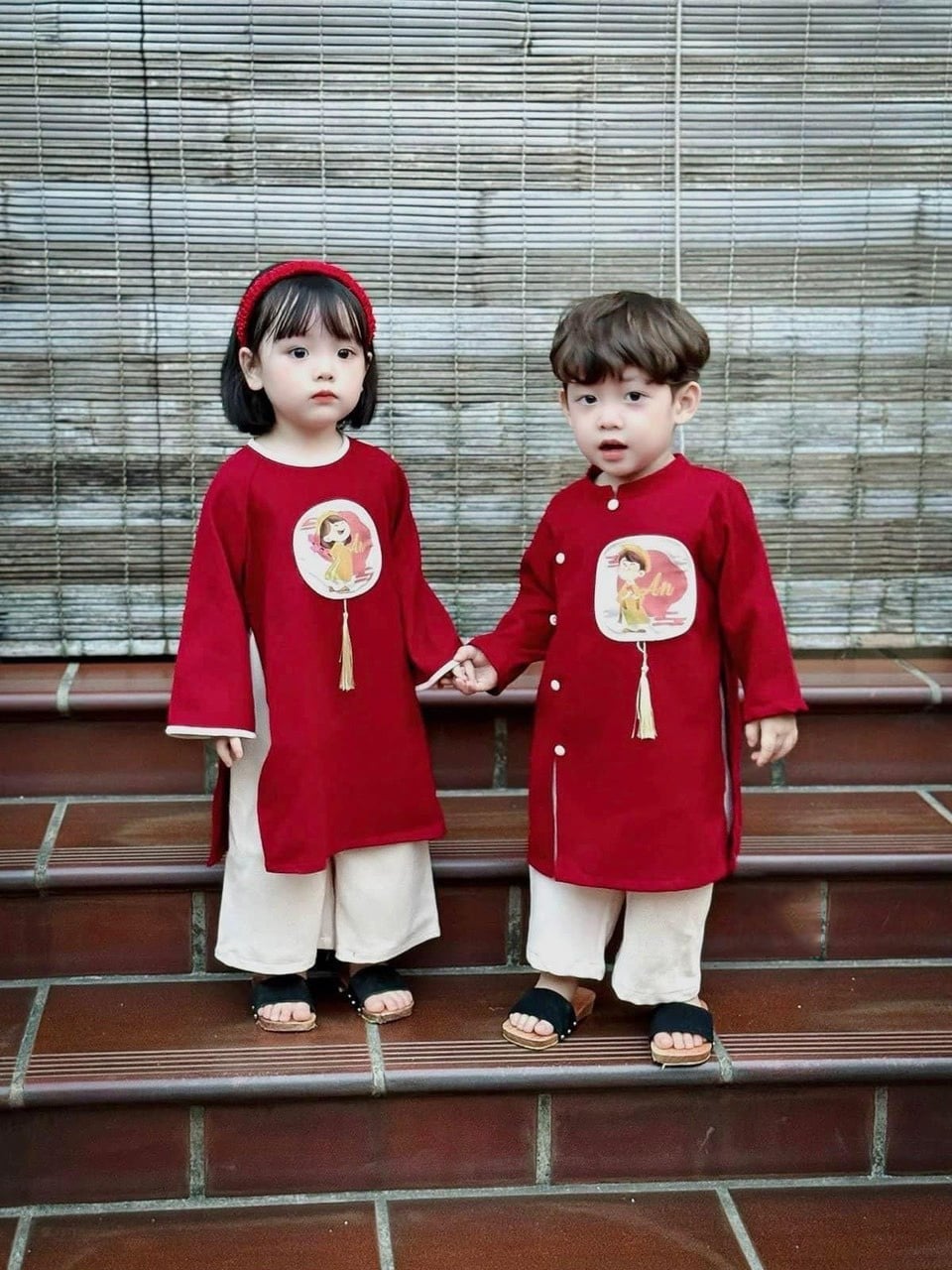 Mẫu áo dài tết cho bé trai dễ thương