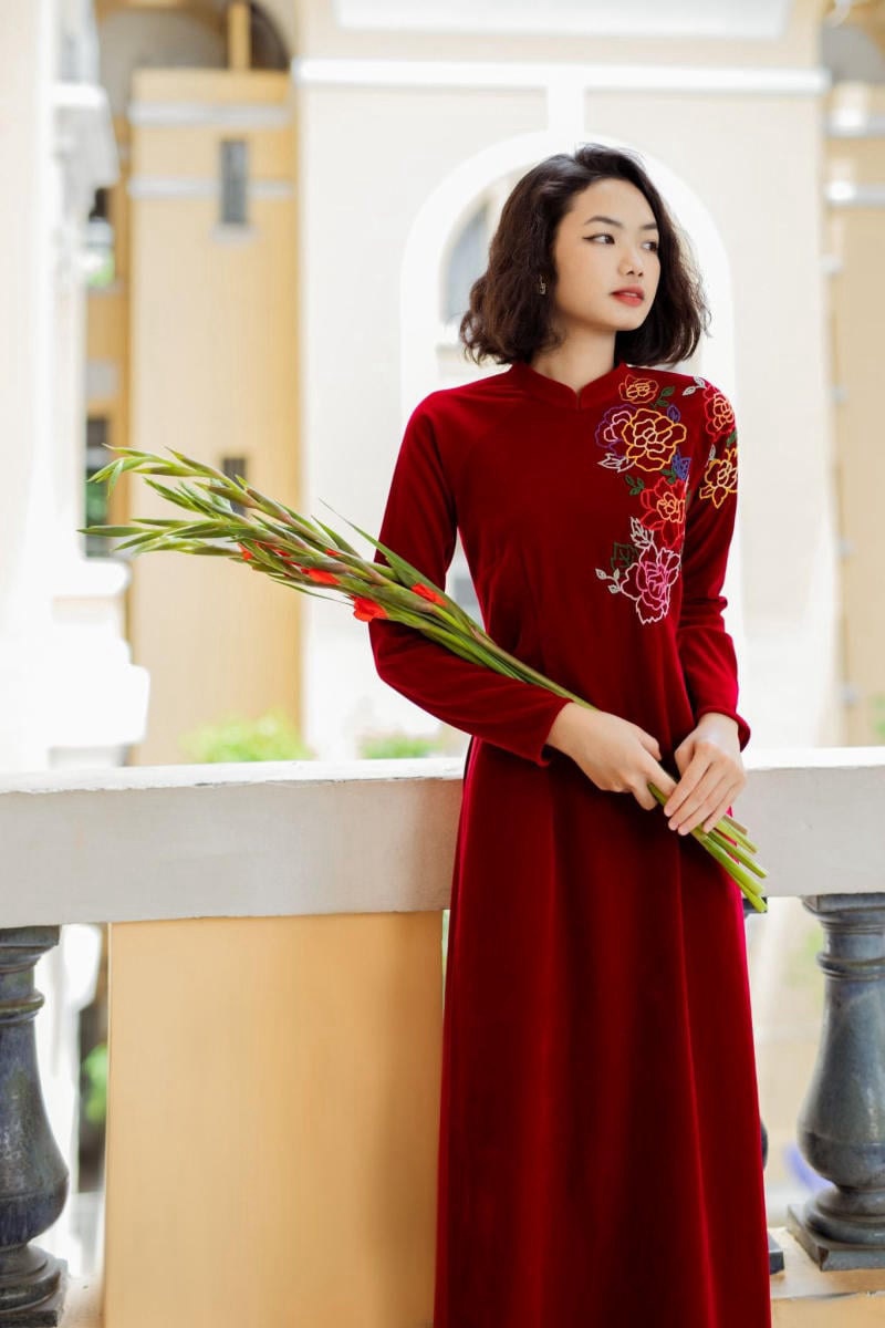 áo dài tết