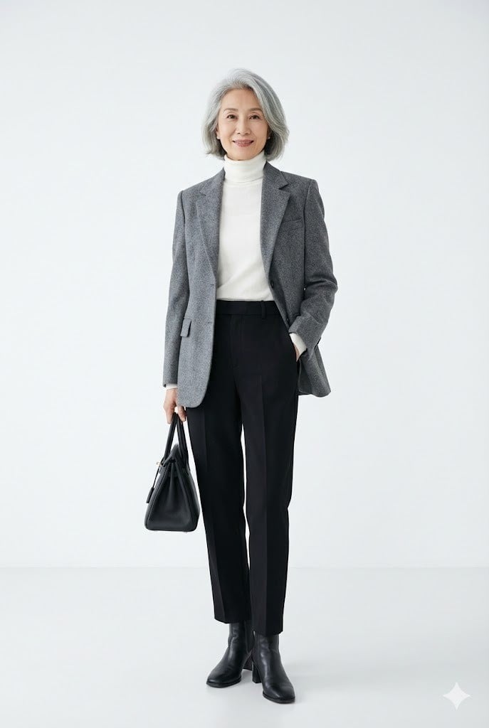 Áo khoác Blazer dạ dáng suông