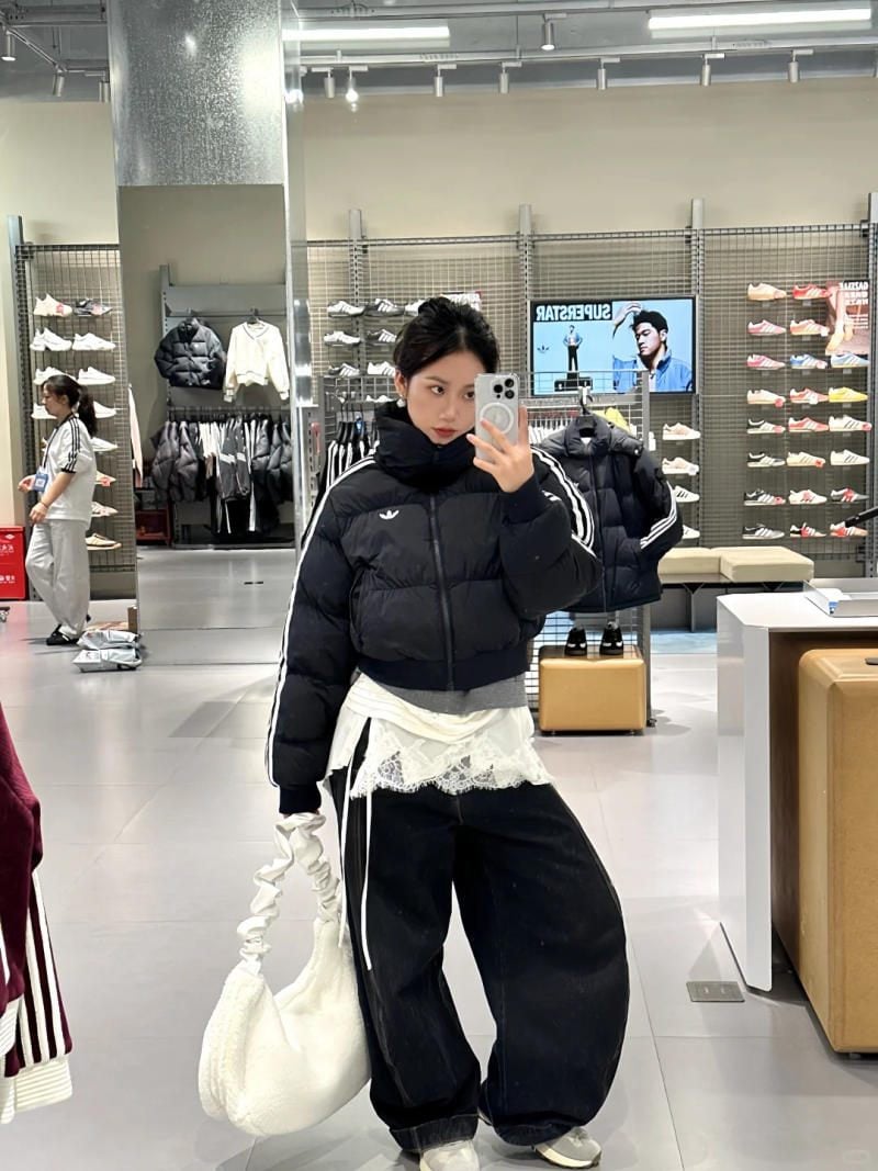 mẫu áo khoác phao nữ đại hàn