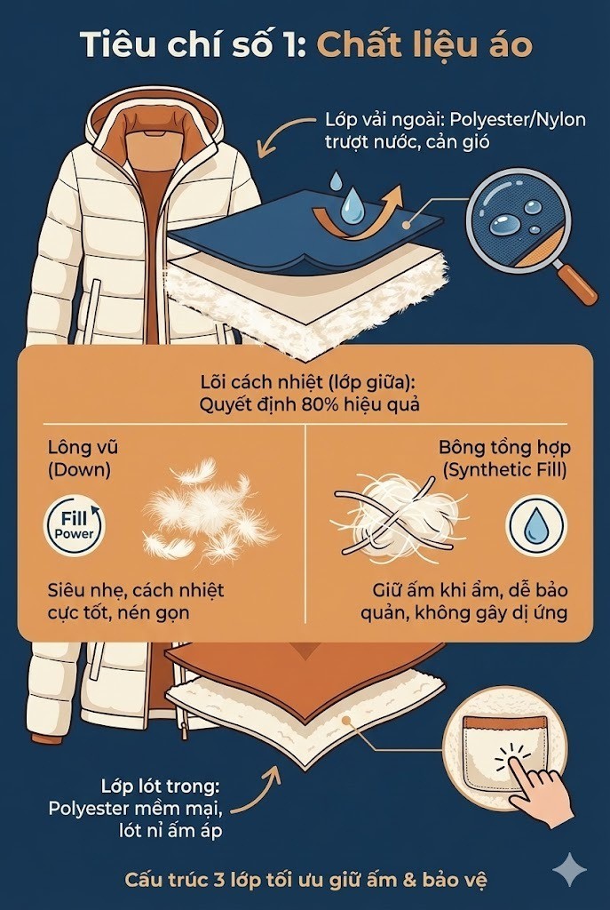 1. Chất liệu áo