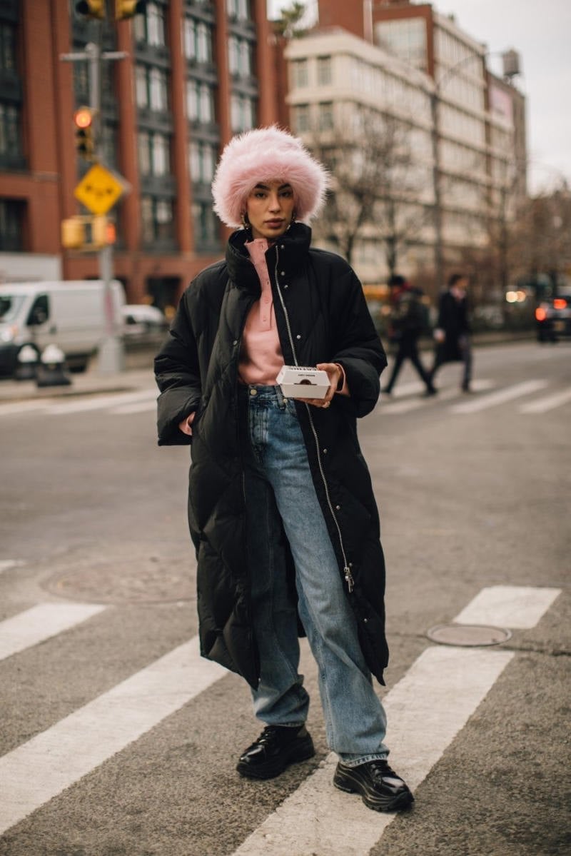 Áo phao dáng dài thanh lịch, sang trọng