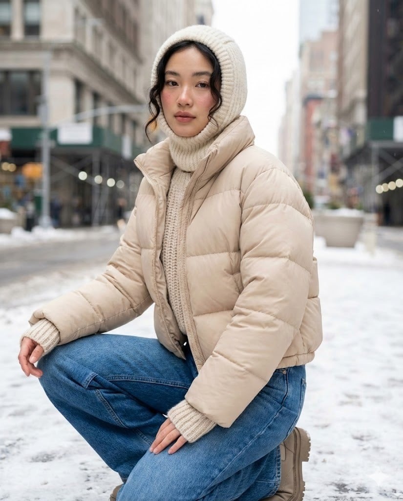 Layering cùng Áo phao và Knitwear