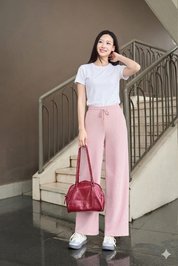 Quần nỉ phối với áo gì?