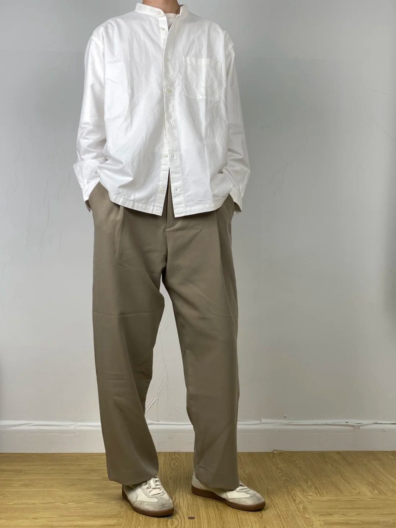 áo sơ mi cổ trụ