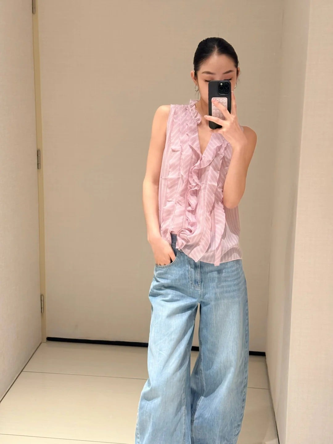 kiểu áo voan đẹp trẻ trung