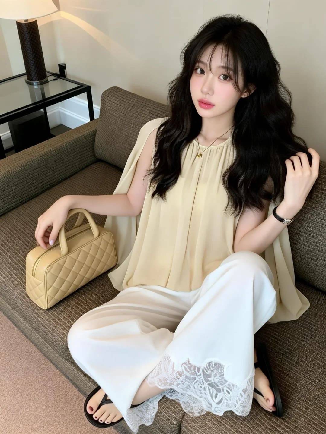 kiểu áo voan đẹp trẻ trung