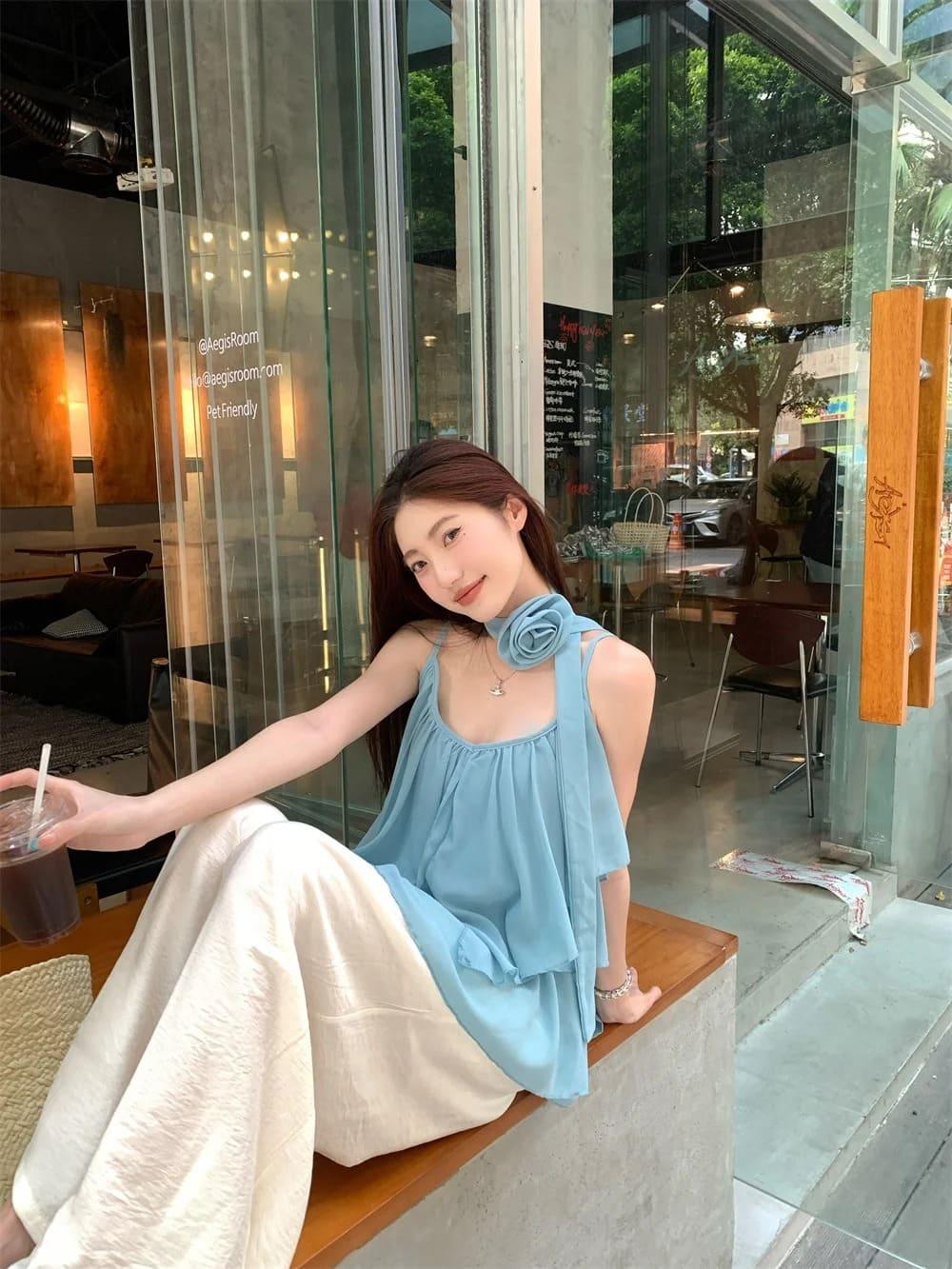 kiểu áo voan đẹp trẻ trung
