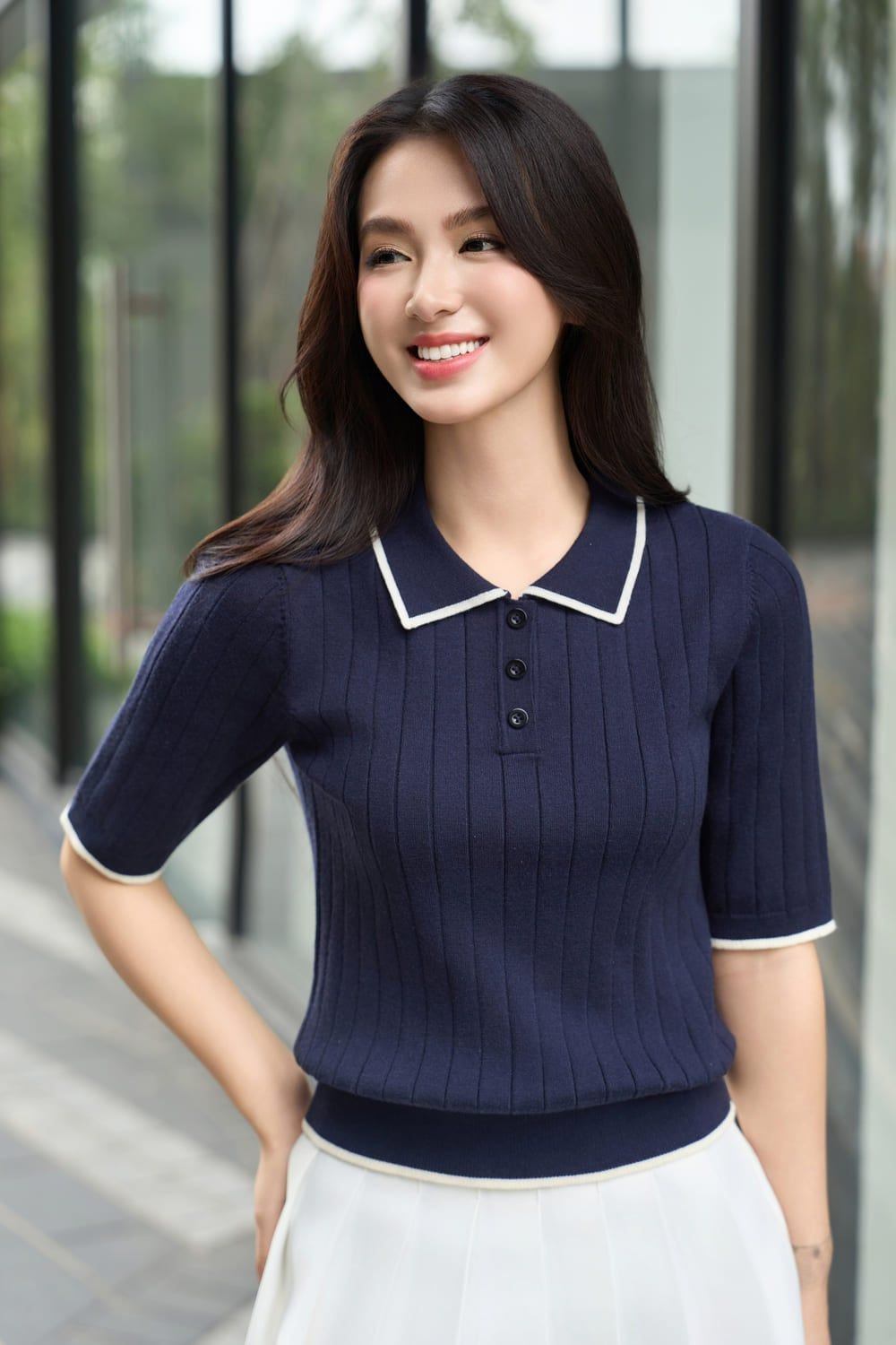 mẫu áo đẹp cho người béo bụng