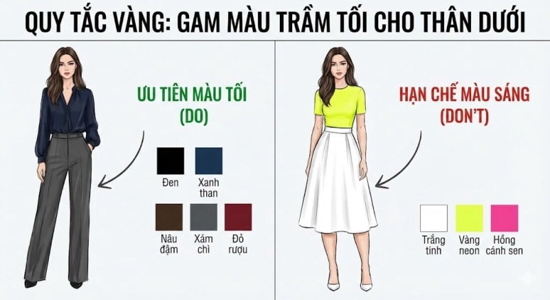 bắp chân to mặc váy gì