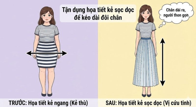 bắp chân to mặc váy gì