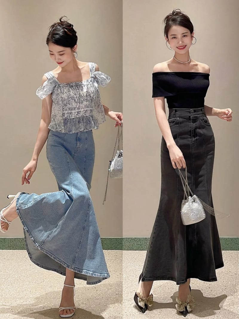 bắp chân to mặc váy gì