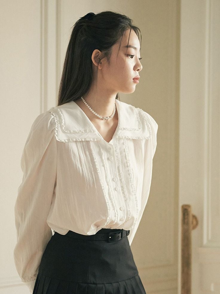 sơ mi cổ bèo