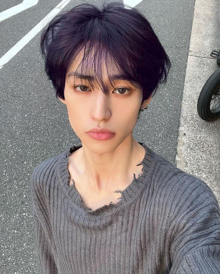 tóc màu tím khói