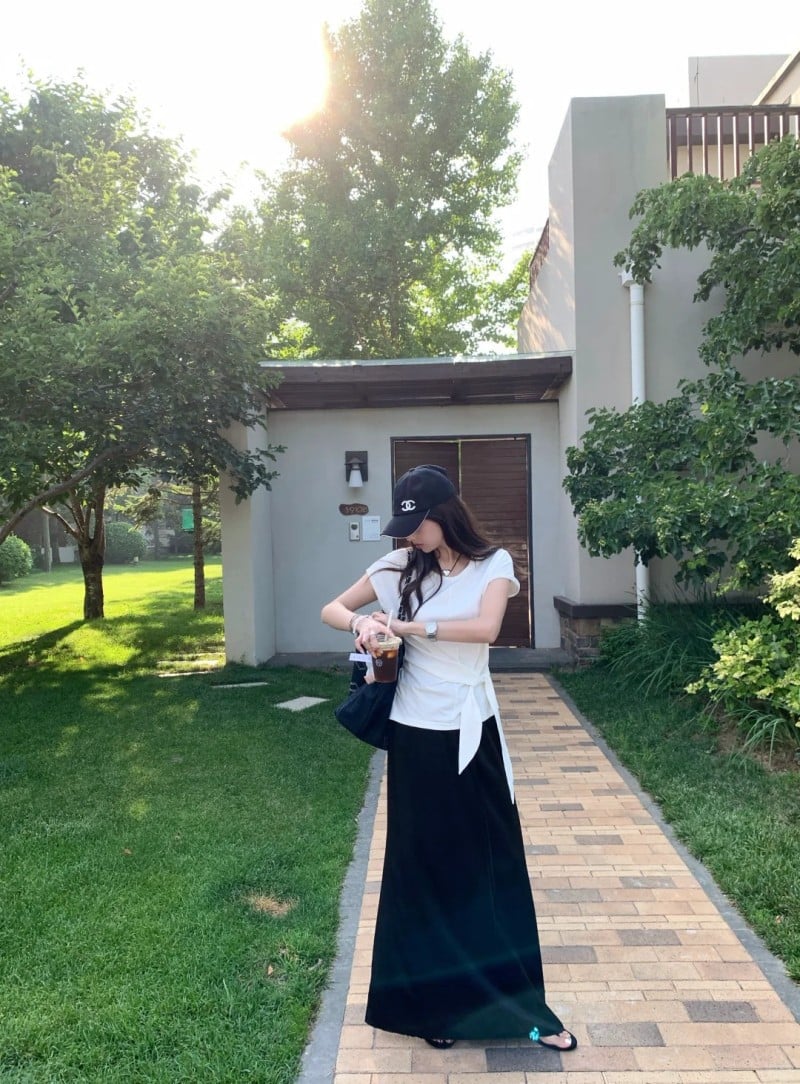 cách buộc áo phông