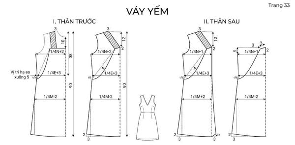 Cách cắt may đầm suông dễ thực hiện