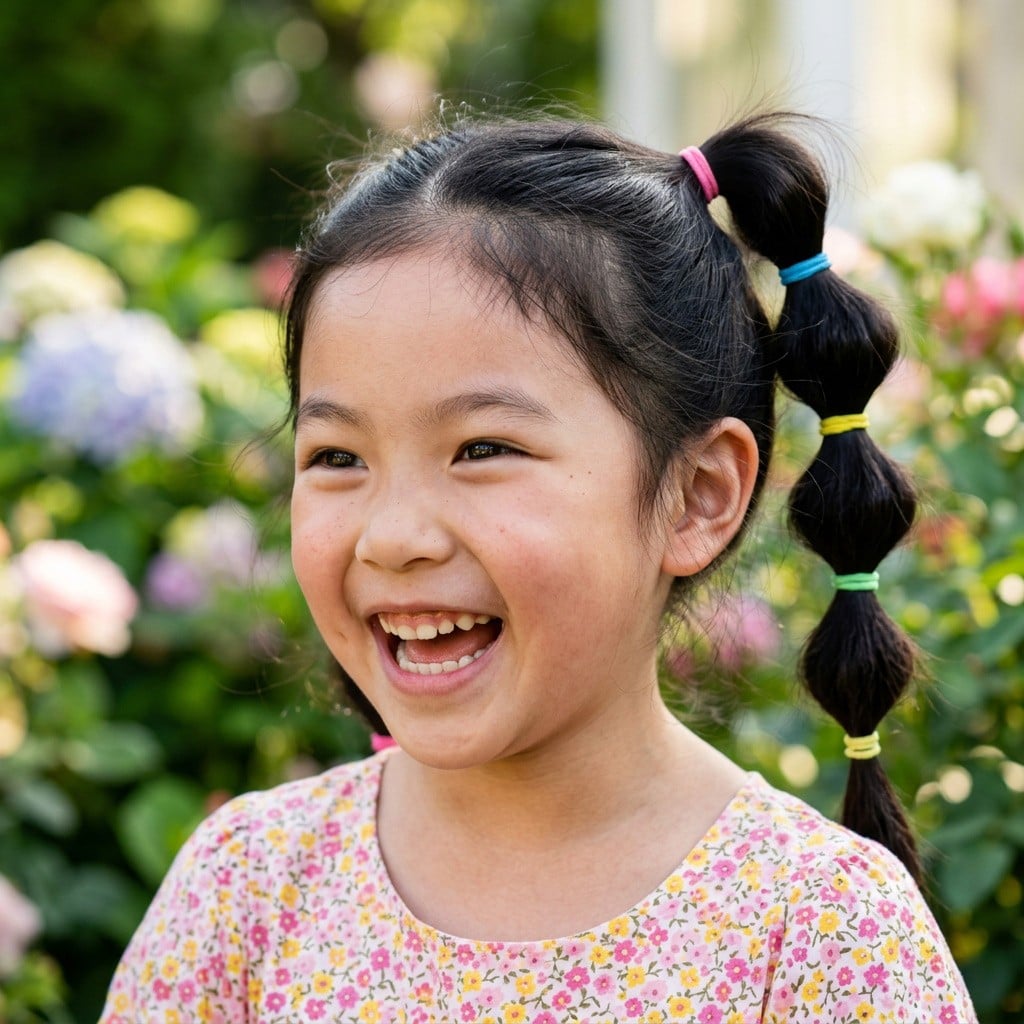 Tóc buộc bong bóng