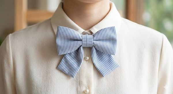 cách thắt nơ cổ áo