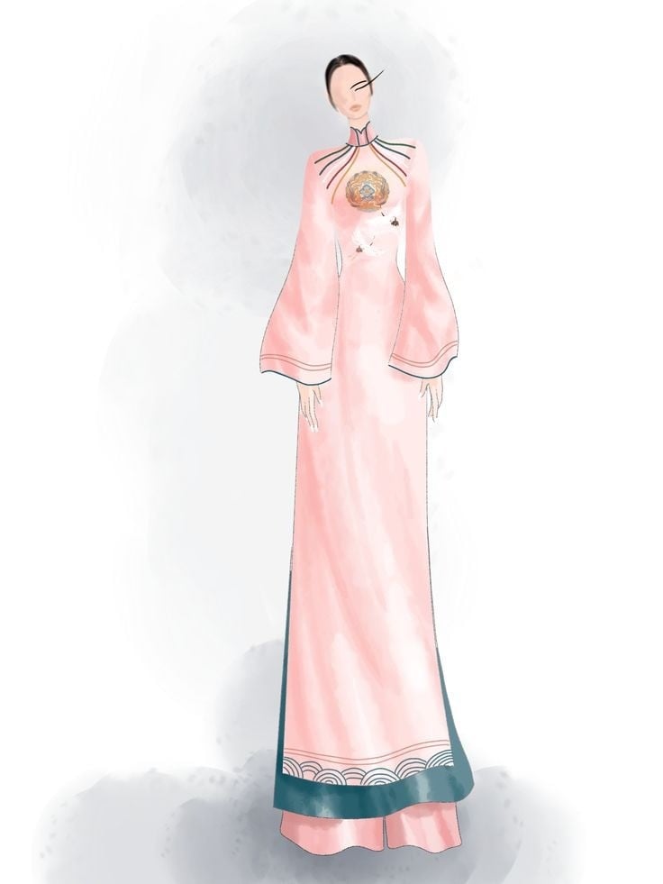 vẽ áo dài đơn giản mà đẹp