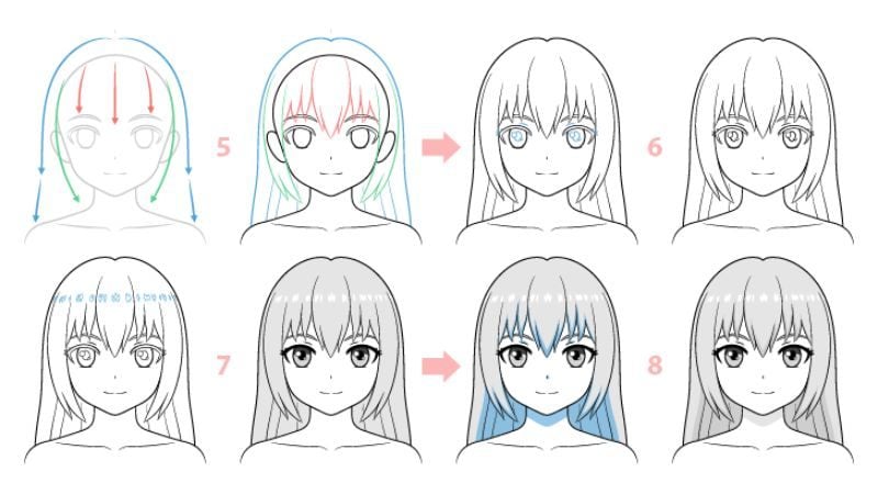 Hướng dẫn cách vẽ váy anime nữ cực đơn giản chỉ sau 10 phút