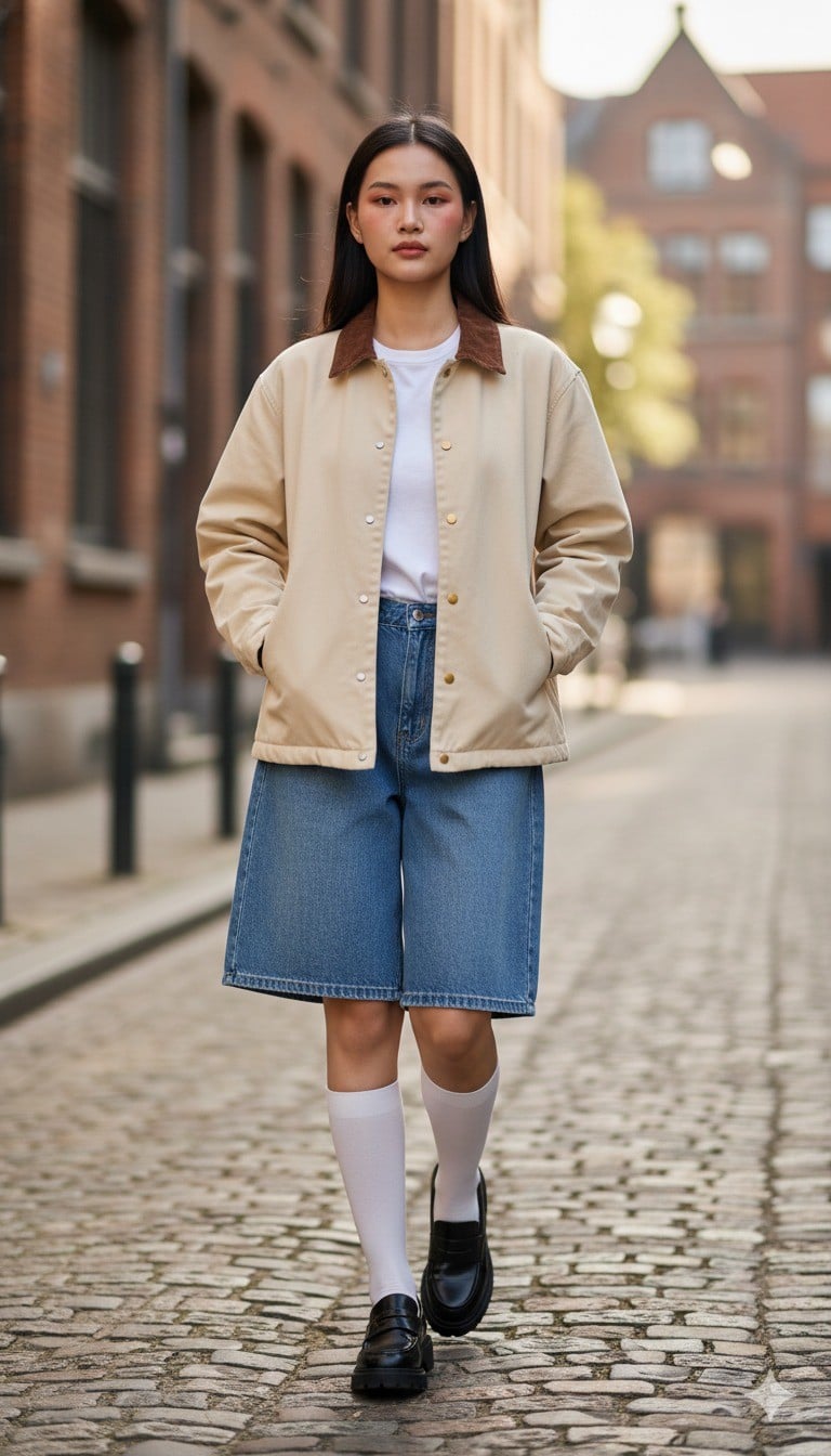 Barn Jacket và Quần Short Bermuda