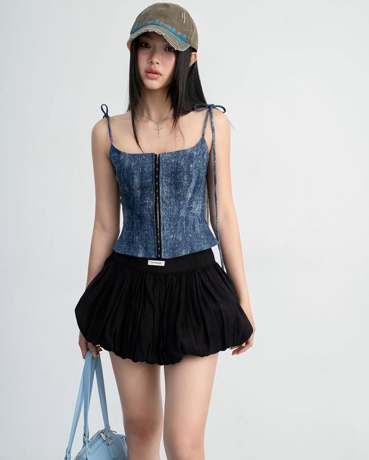 Bubble skirt chân váy quả bí là gì